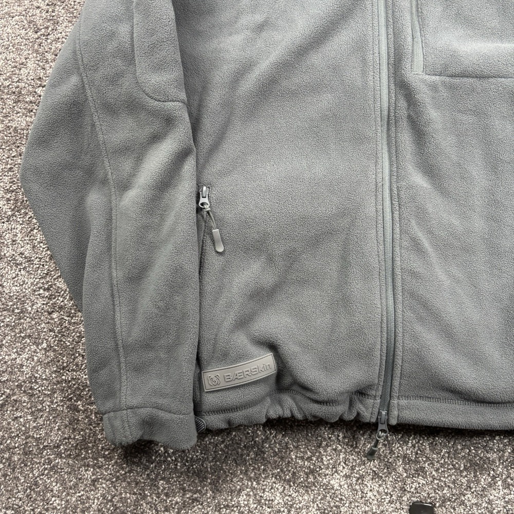 Baerskin Tactical Hoodie 3.0 Mens XXL Gray Fleece Hooded Full Zip Jacket - Picture 5 of 12